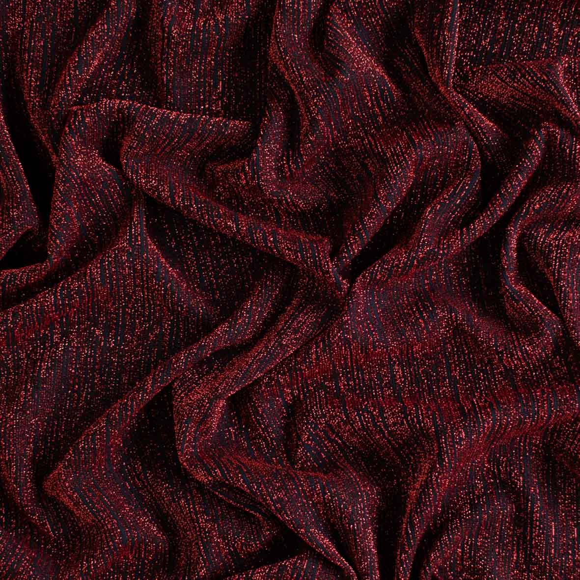 Premium Glitter Stripe Knit – Stretch Metallic Lurex Fabric - Image 7