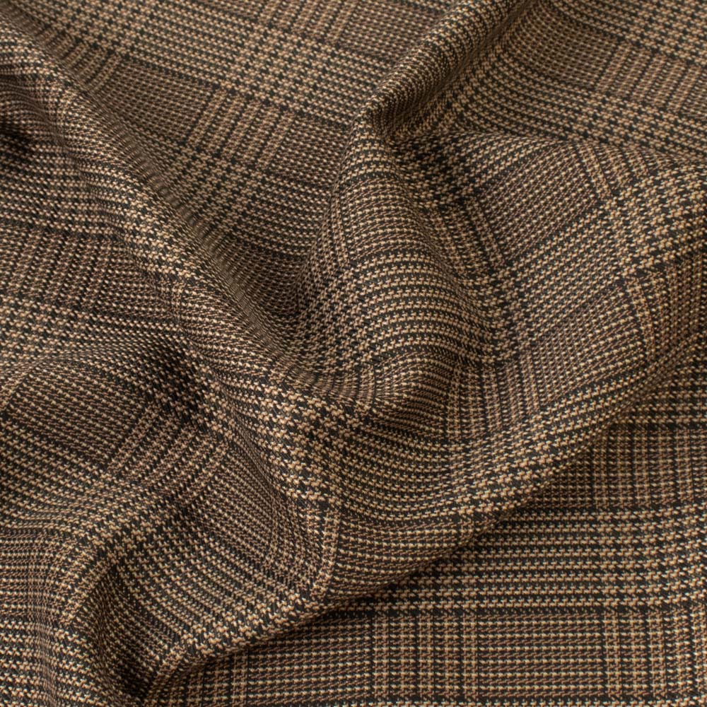 Premium Japanese Yarn Dyed Tweed Suiting - Brown - Image 3