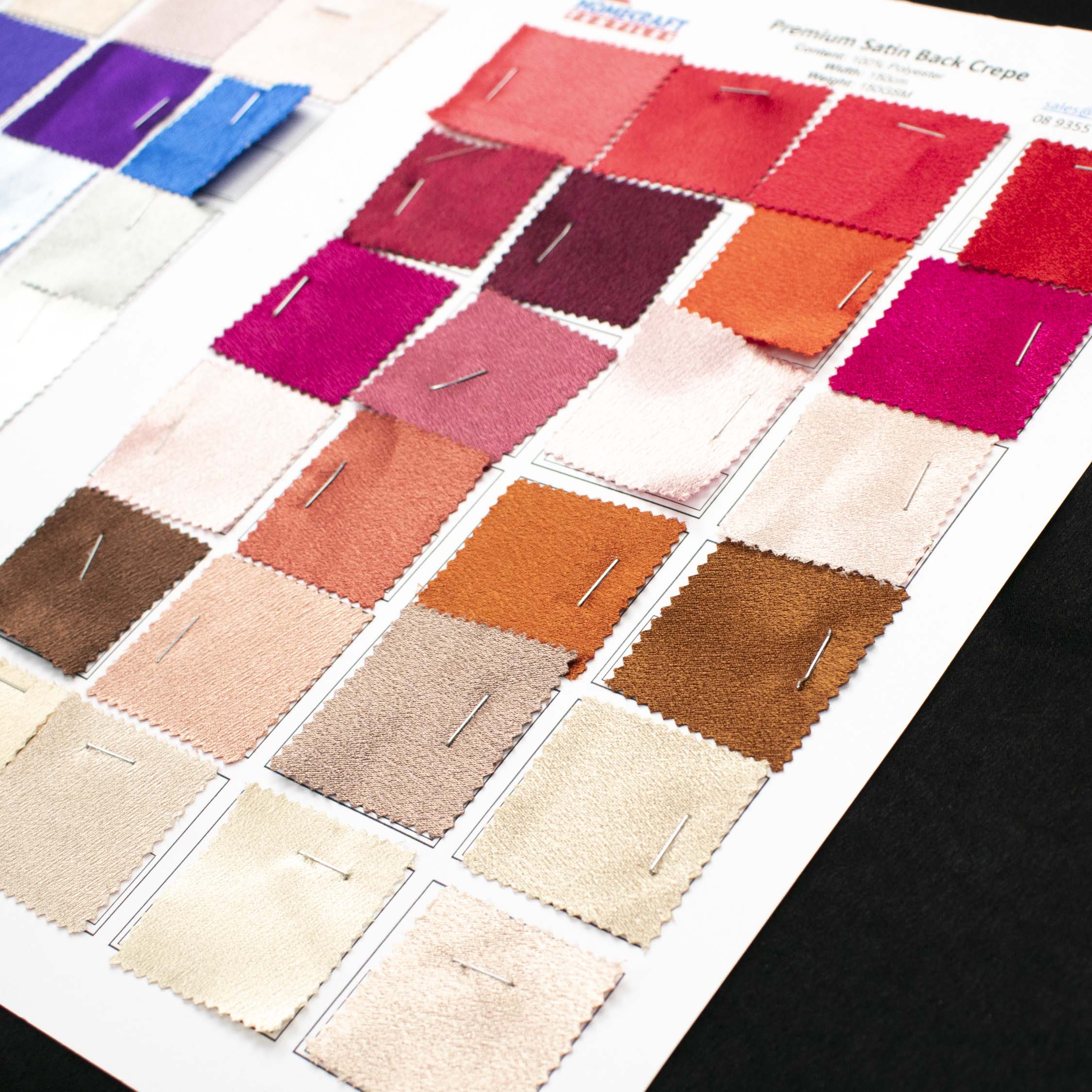 Premium Satin Back Crepe Sample Book - Image 4