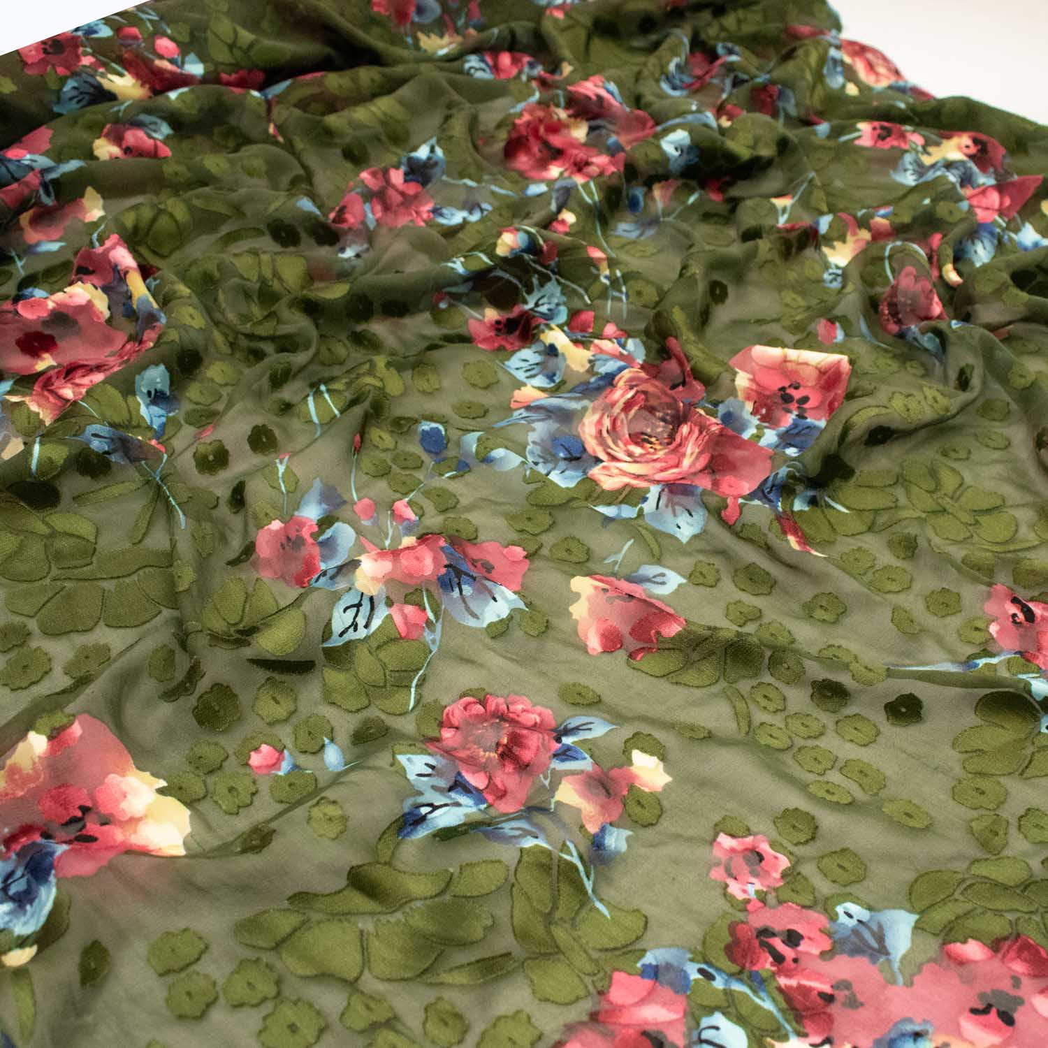 Printed Burnout Silk Chiffon - Image 13