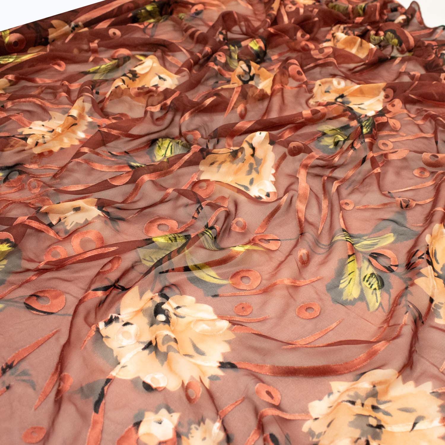 Printed Burnout Silk Chiffon - Image 15