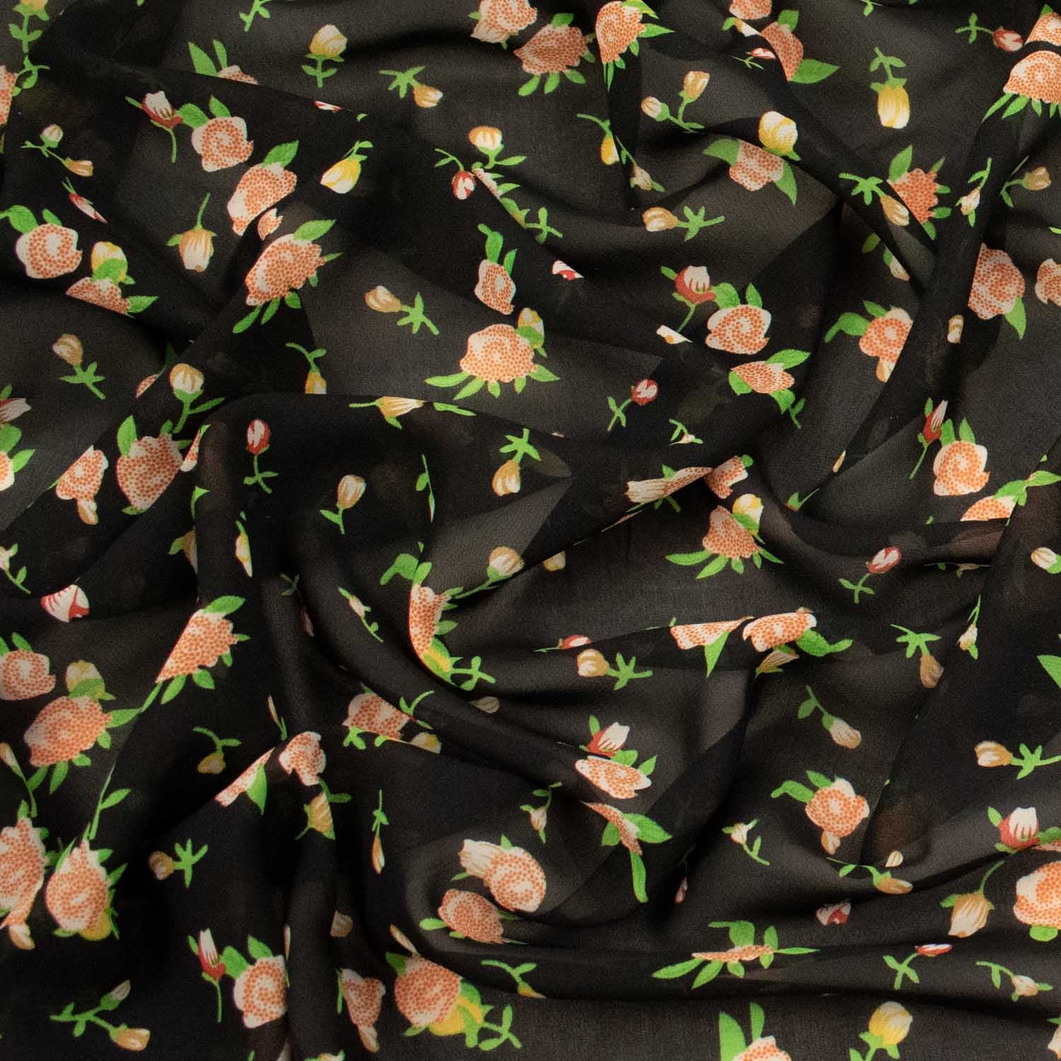 Printed Chiffon Design-1 Small Flowers - Image 4