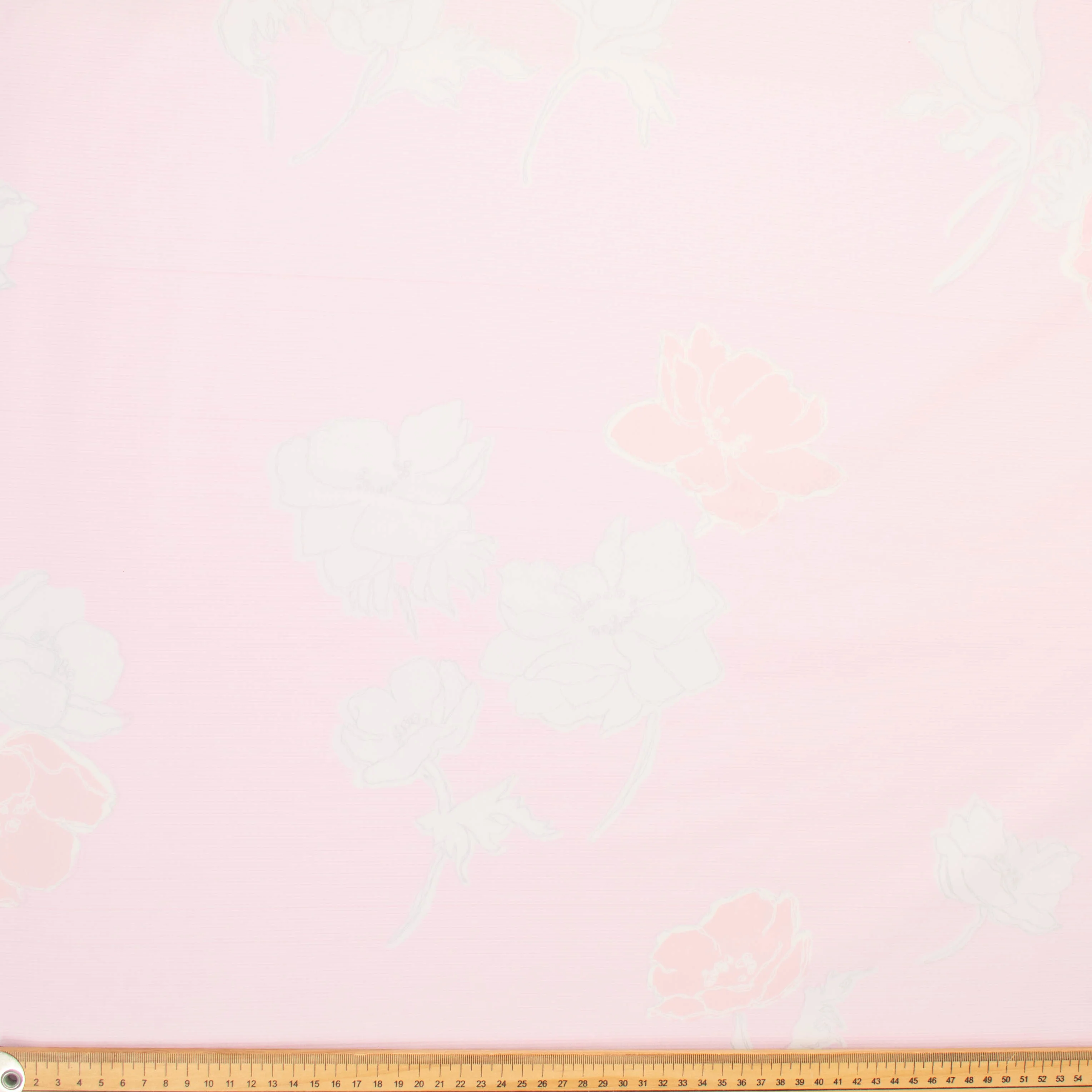 Printed Cotton Baby Pink Flowers - Image 5