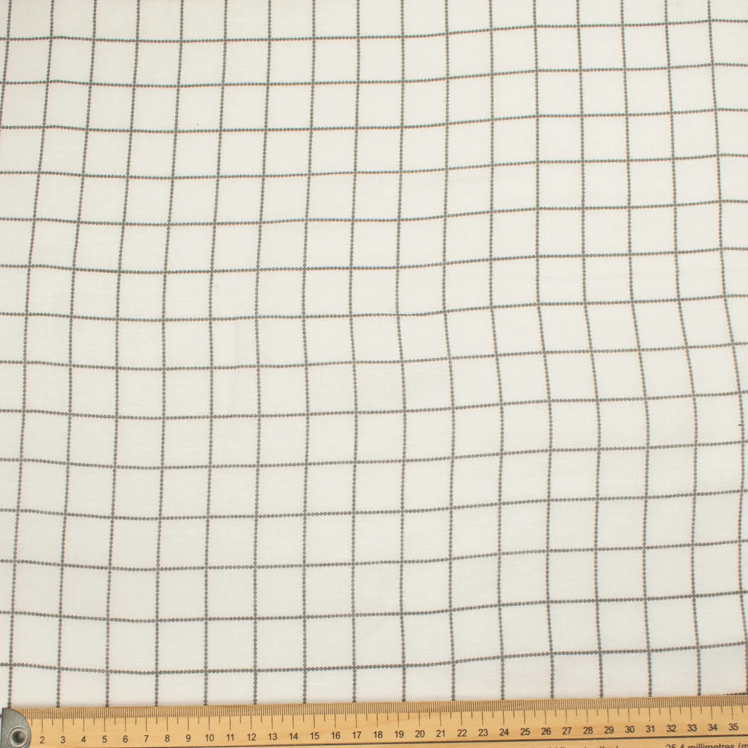 Border Printed Cotton Voile Design-3 Grey & White Stripes/Checks - Image 3