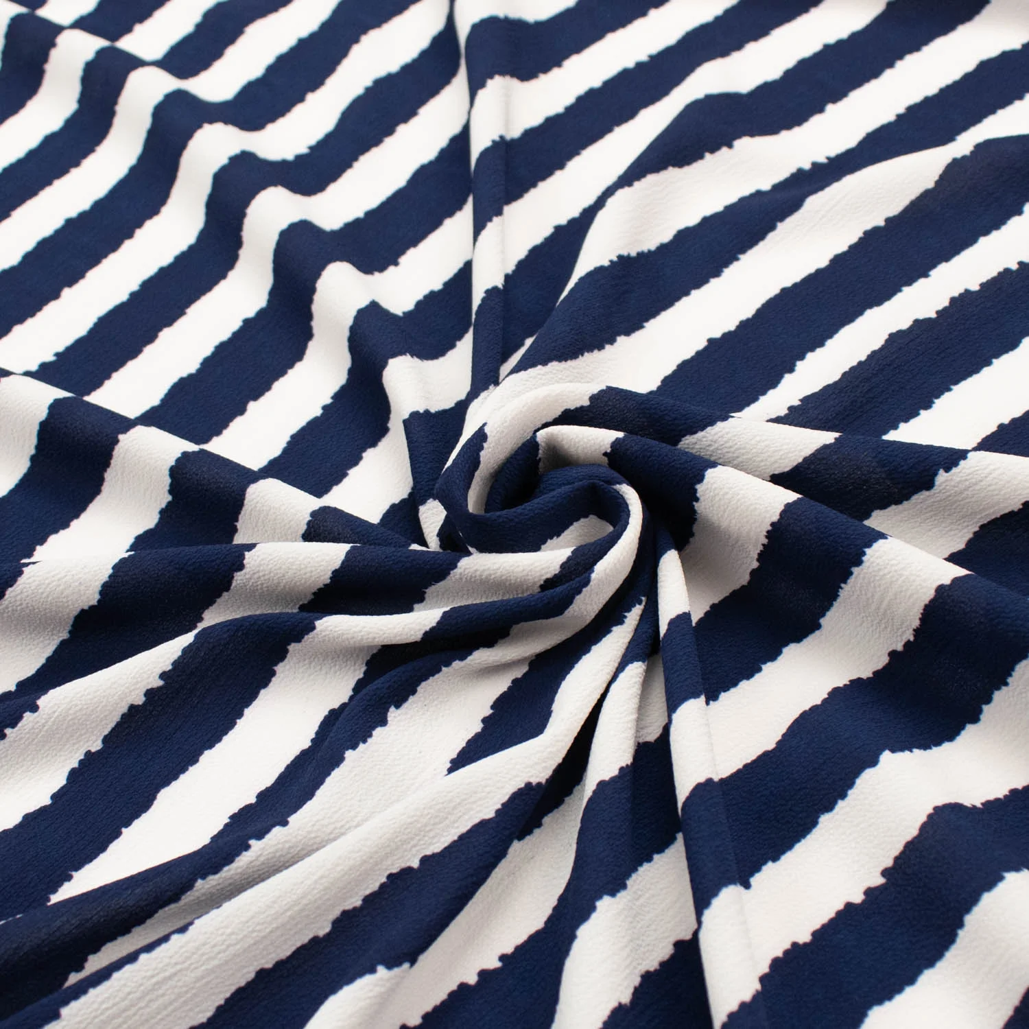 Stripe Printed Crepe Georgette - Image 5