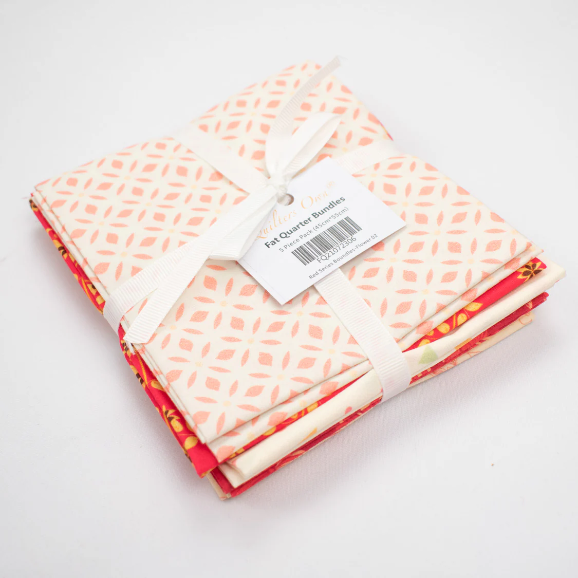 Printed Fat Quarter Bundles Red Series-Flower 03 - Image 3