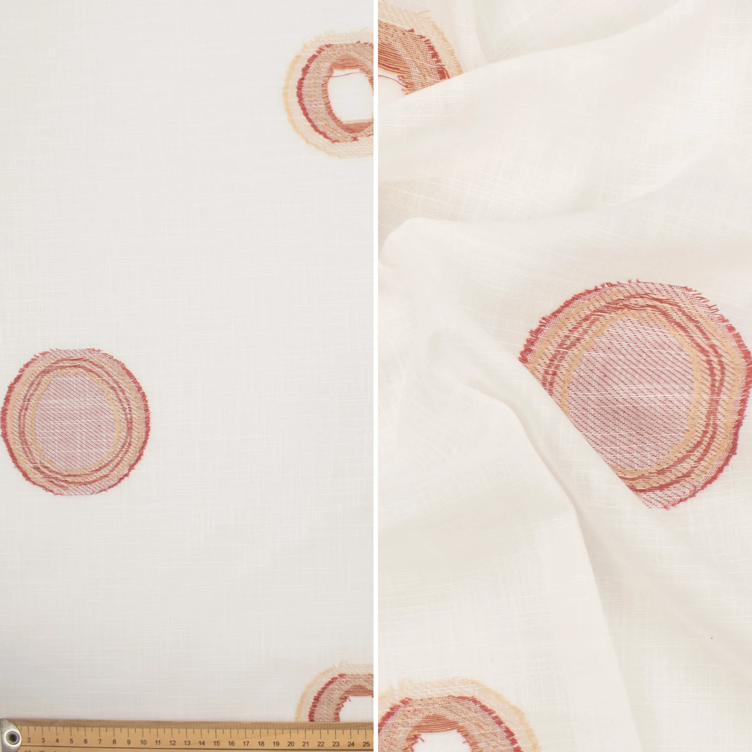 Printed Linen Look Curtaining/Upholstery 280CM - Image 2