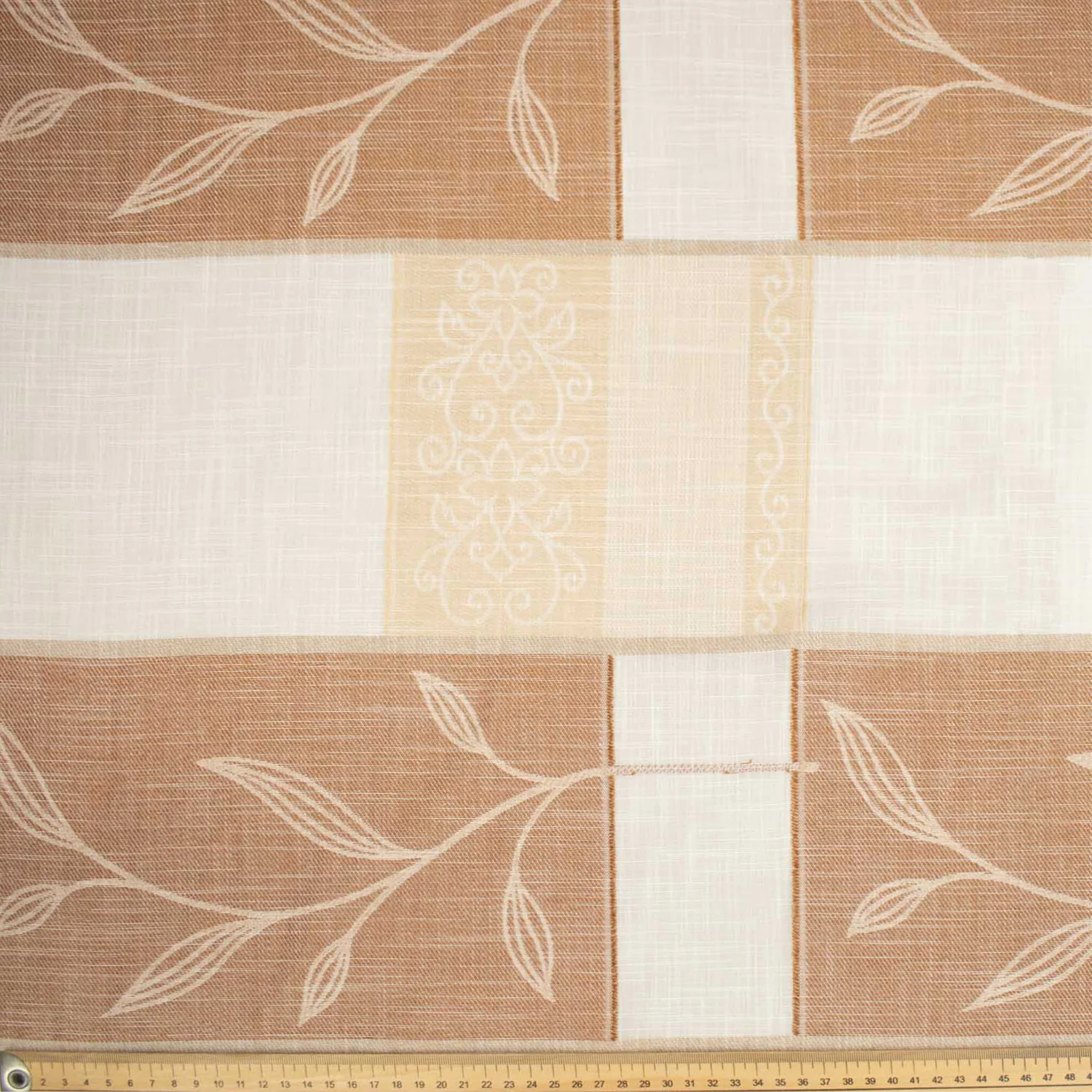 Printed Linen Look Curtaining/Upholstery 280CM - Image 5