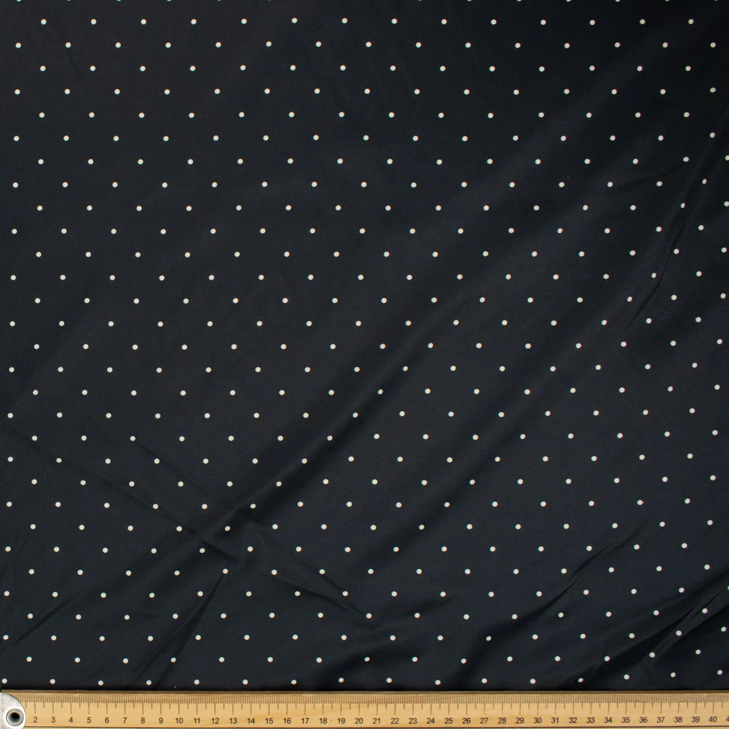 Printed Lining Design-24 Mini White Dots on Black - Image 4