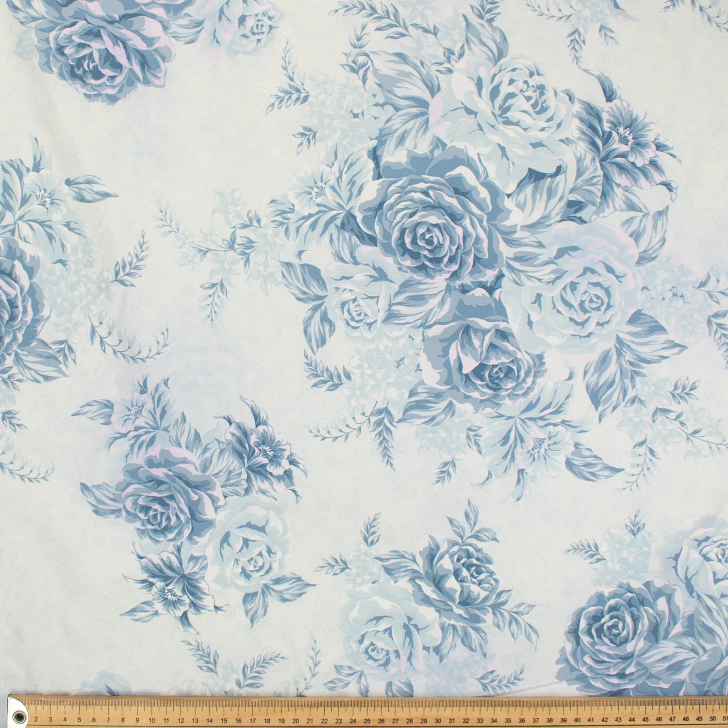 Printed Lining Design-34 Light Blue Florals - Image 2