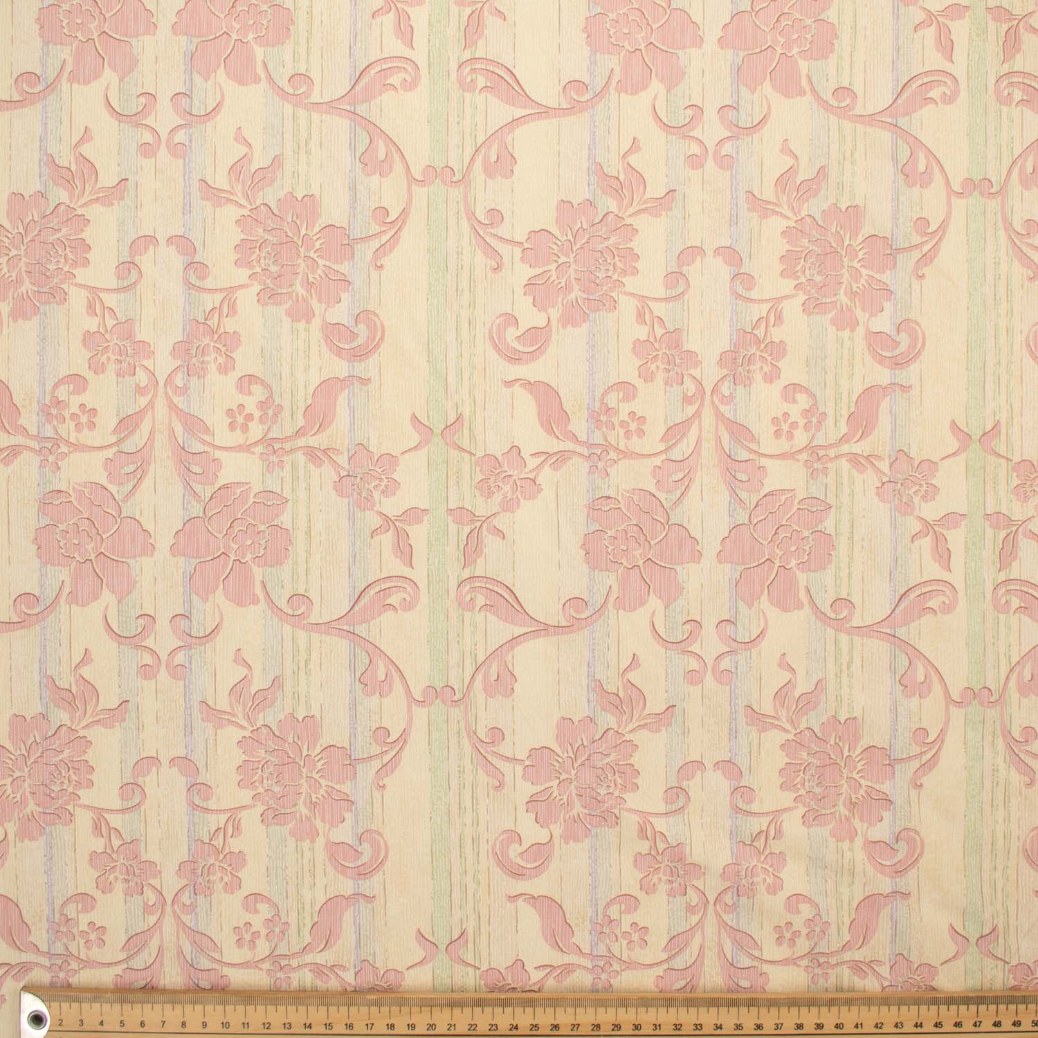 Printed Lining Floral Vines On Cream - Image 5