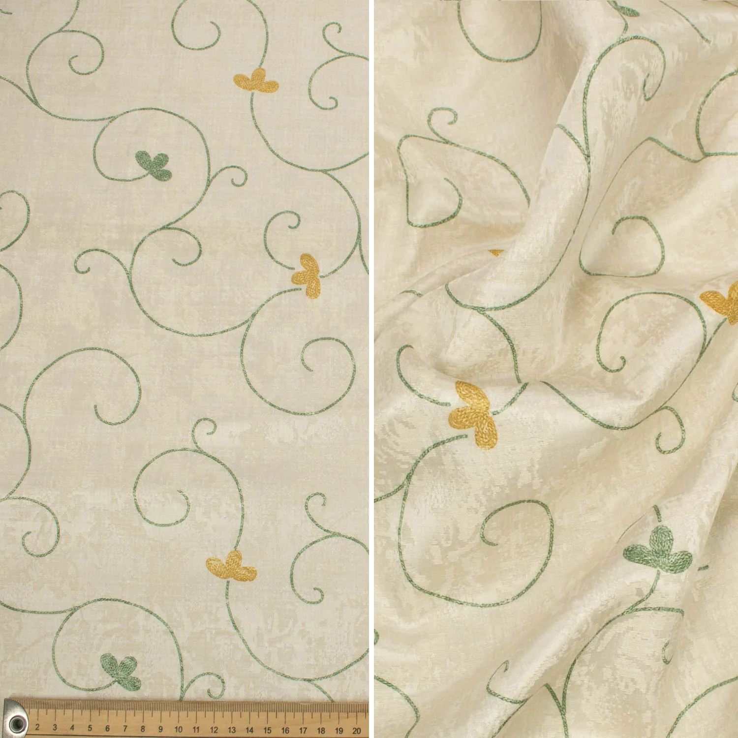 Spanish Printed Textured Jacquard Curtaining/Upholstery 280CM - Image 17