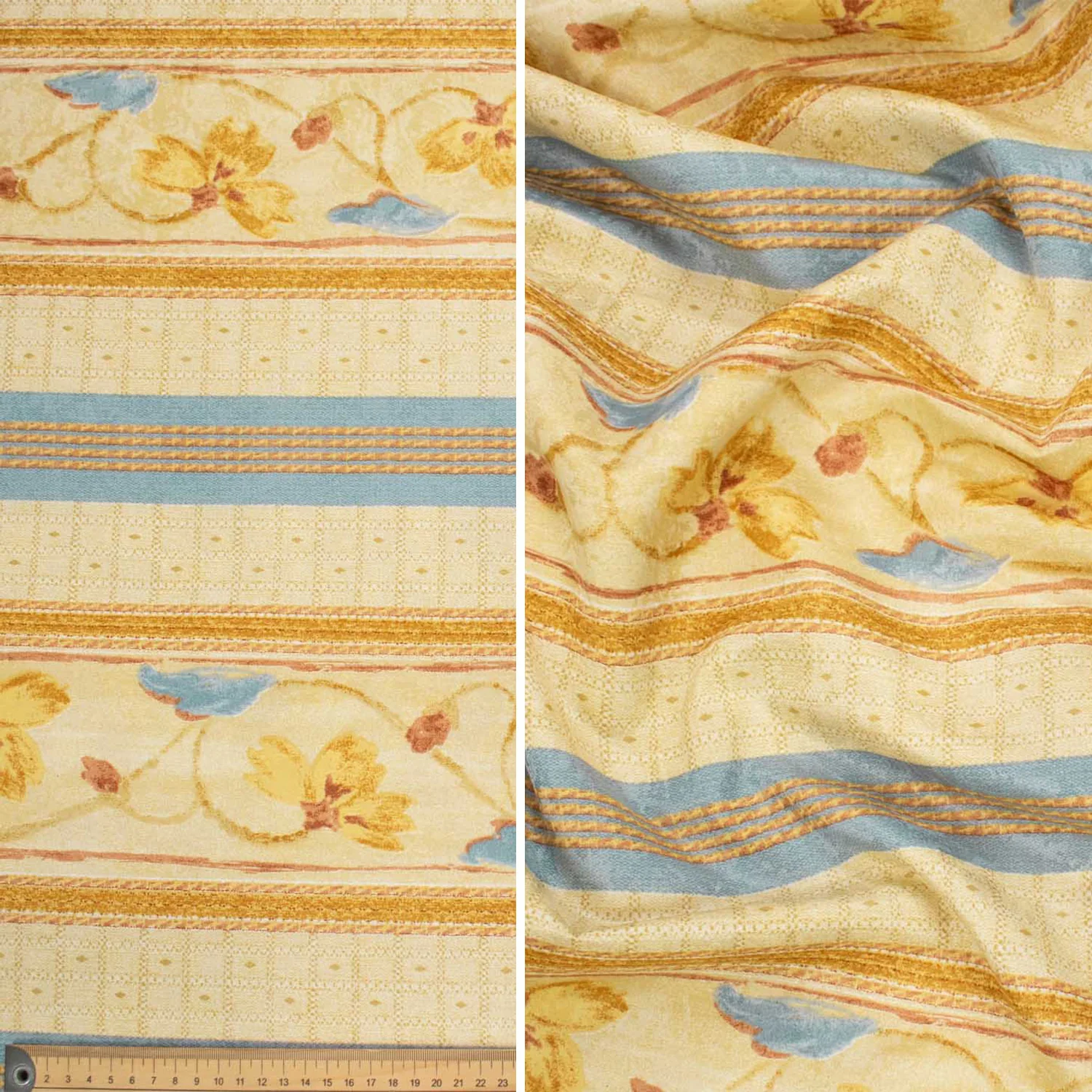 Spanish Printed Textured Jacquard Curtaining/Upholstery 280CM - Image 3
