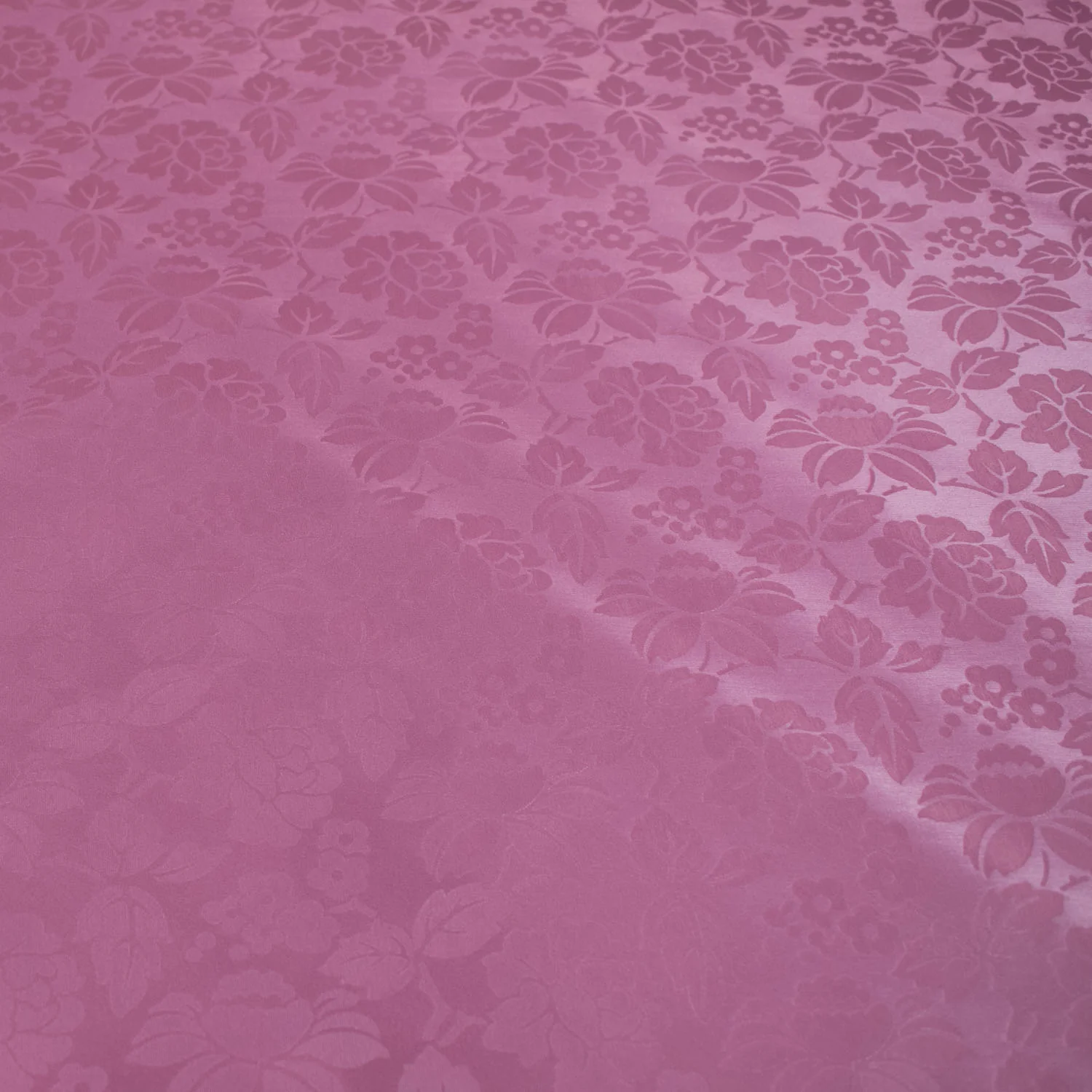 Purple Flower Tone on Tone Plastic Tablecloth Fabric - Image 3