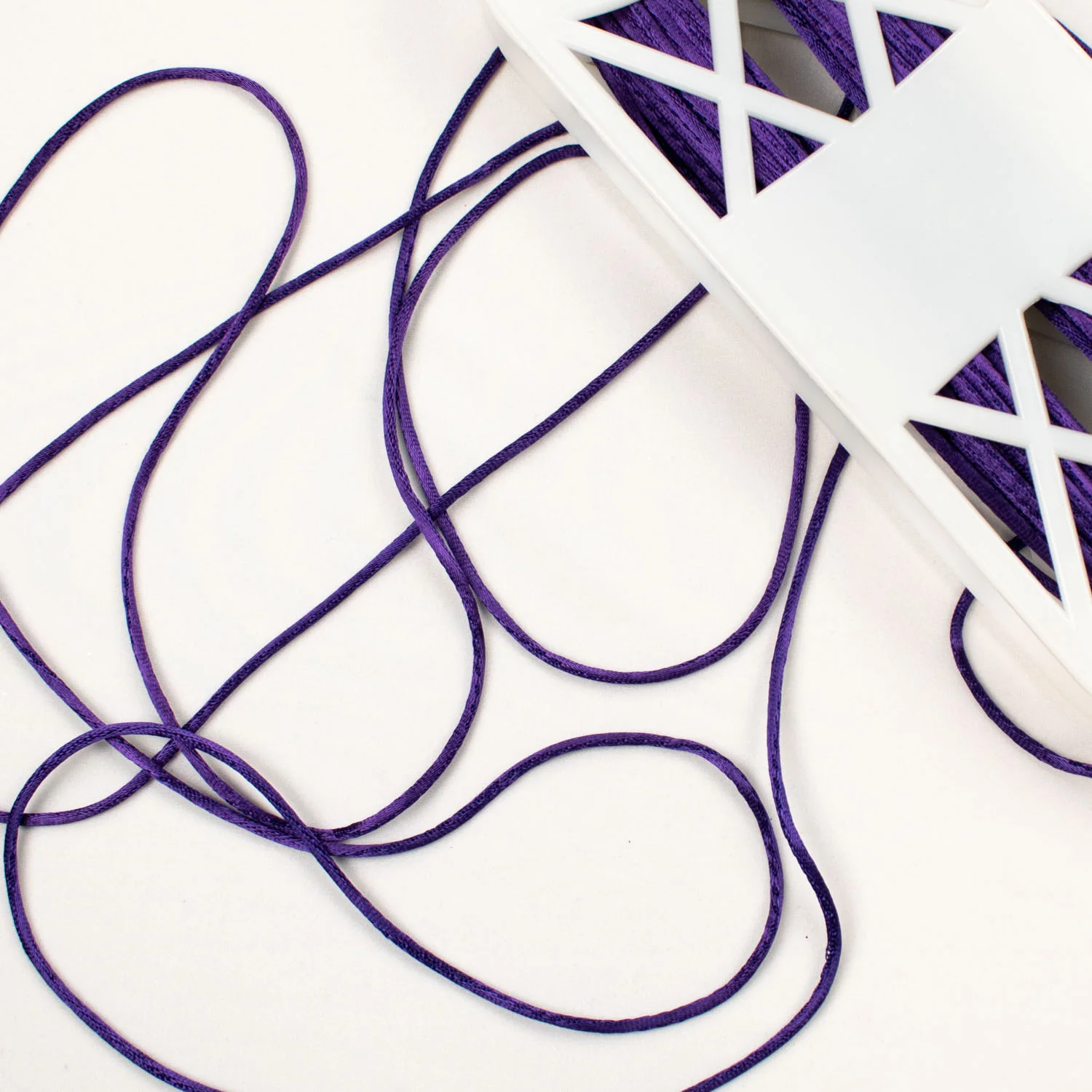 Purple Silky Rat Tail Cord-3MM