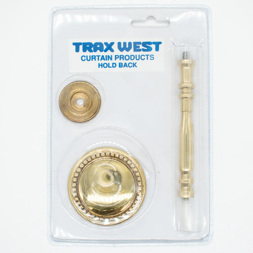 Rosette Brass Metal Curtain Hold Back/Tie Back - Image 4