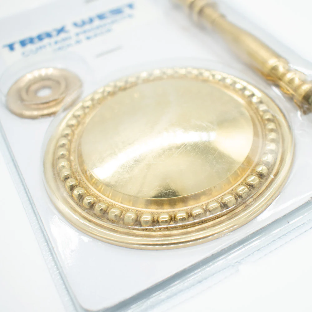 Rosette Brass Metal Curtain Hold Back/Tie Back - Image 9