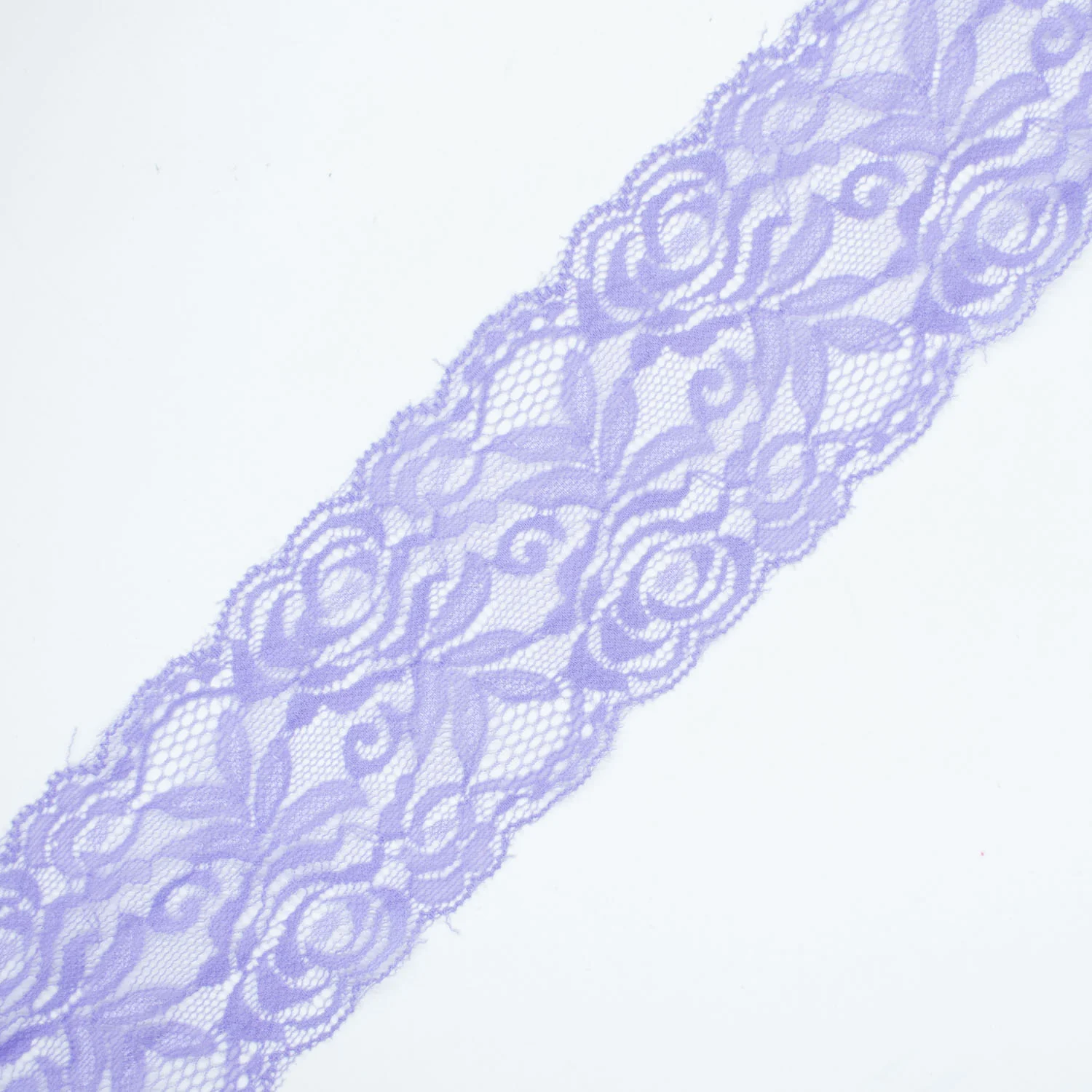 Rose & Leaves Stretch Lace Trim 8CM - Image 11