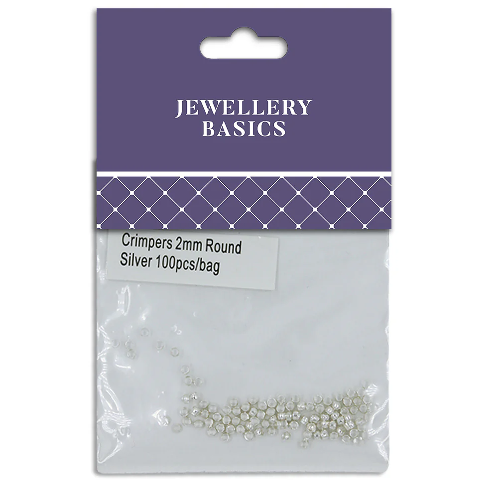 Round Crimpers 2mm Silver 100Pcs