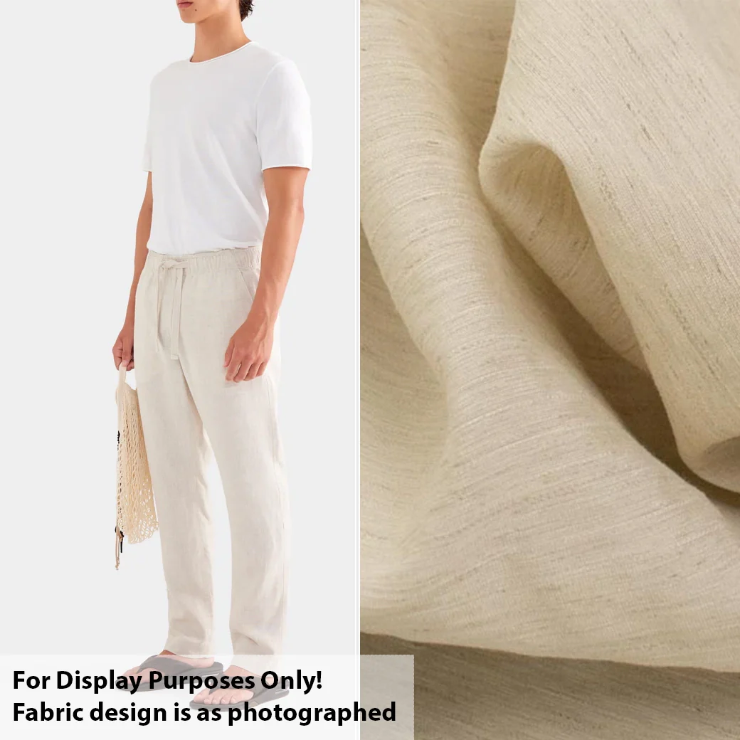 Rustic Weave Crinkle Linen Col-Natural - Image 5