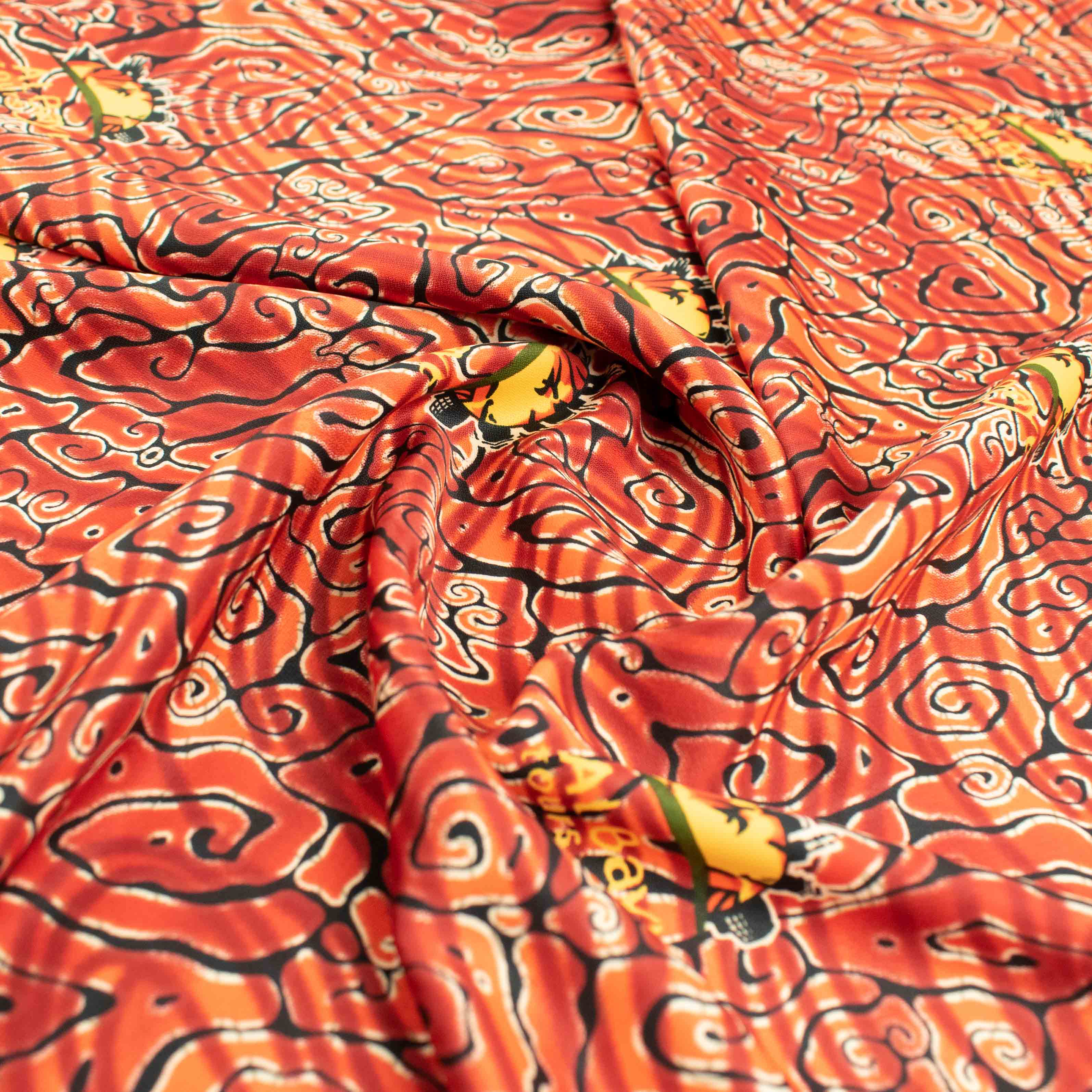 Sahara Ice Wash Prints Design-663 Orange - Image 3