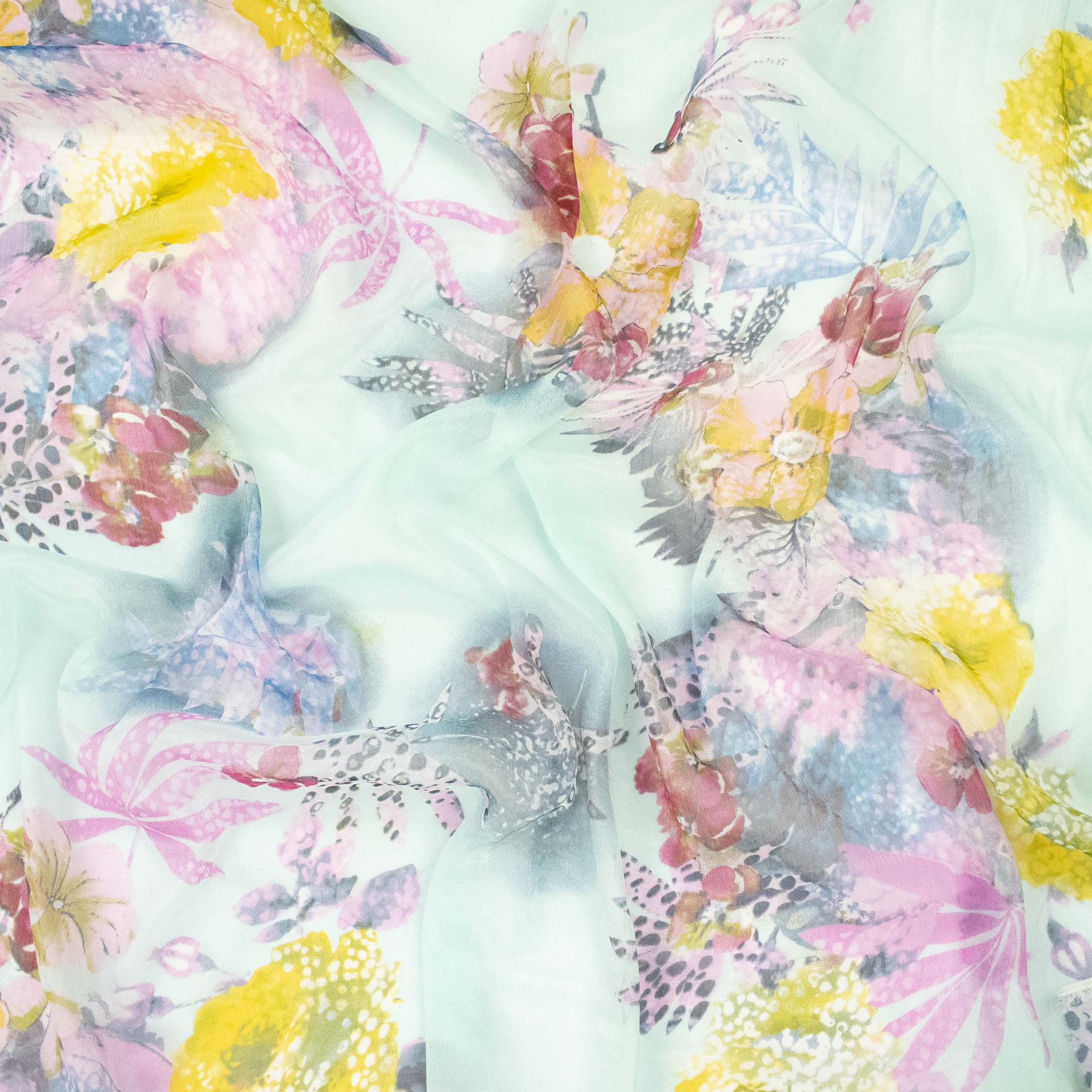 Samantha Shimmer Printed Chiffon Voile - Image 20