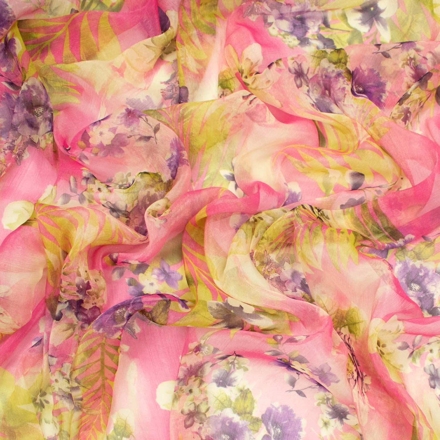 Samantha Shimmer Printed Chiffon Voile - Image 33
