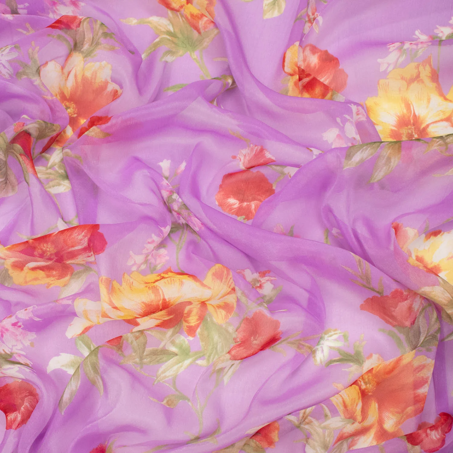 Samantha Shimmer Printed Chiffon Voile - Image 35