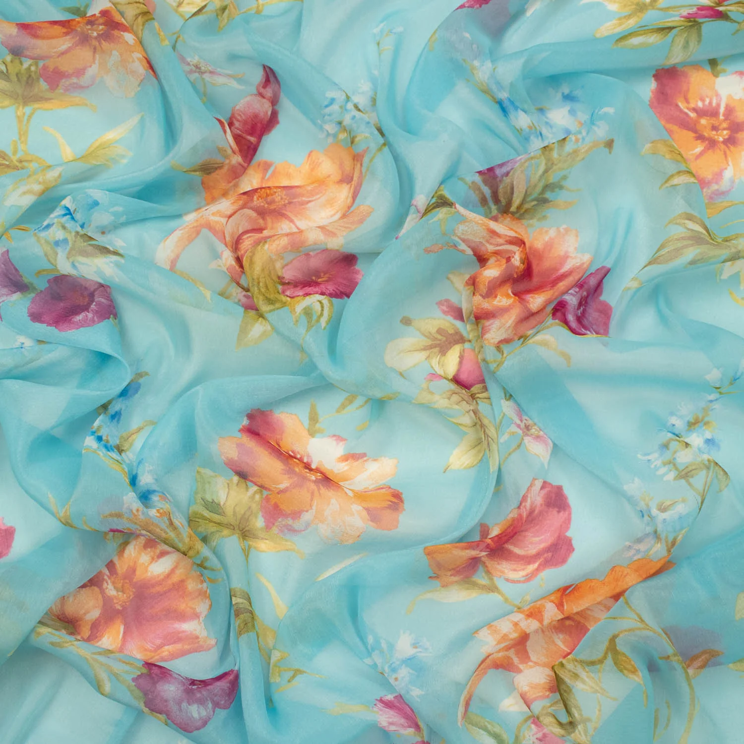 Samantha Shimmer Printed Chiffon Voile - Image 37