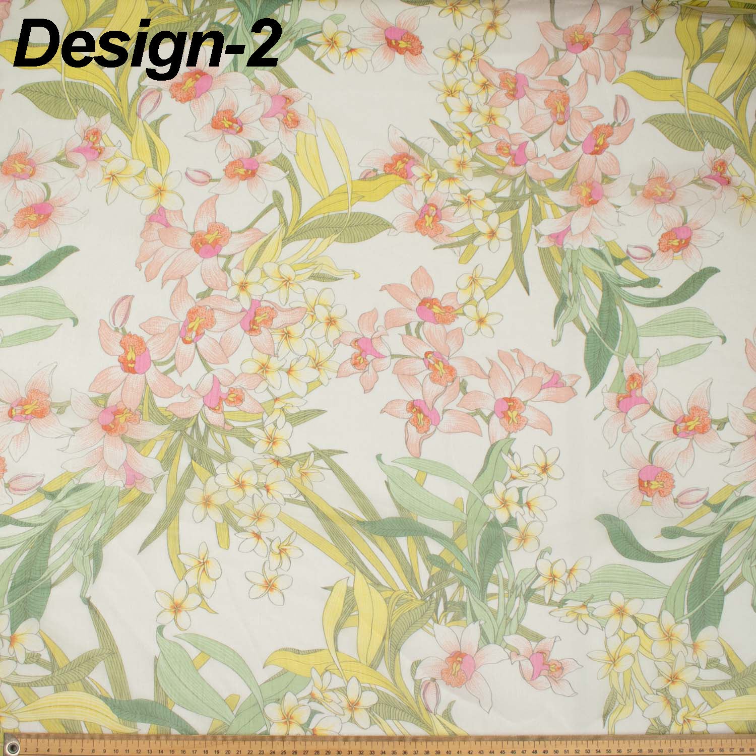 Samantha Shimmer Printed Chiffon Voile - Image 4
