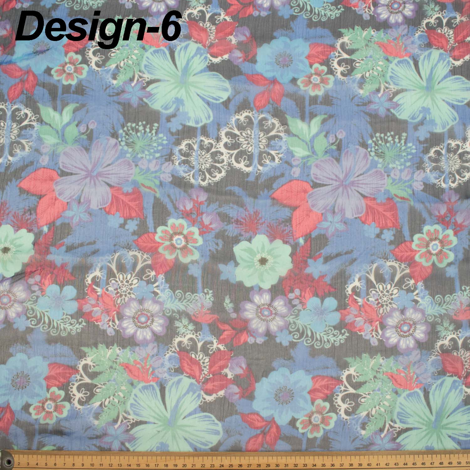 Samantha Shimmer Printed Chiffon Voile - Image 8