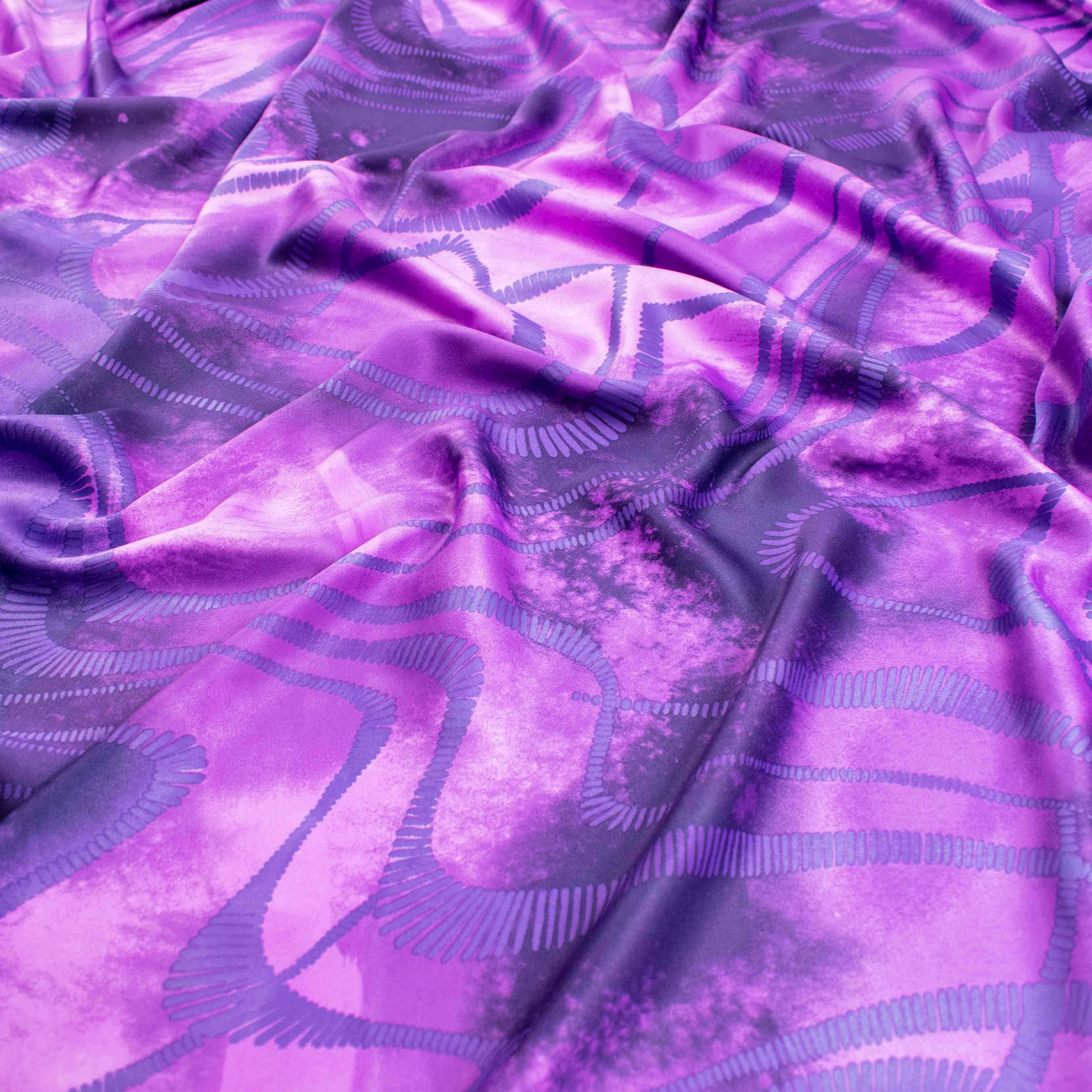 Sand Wash Prints Design-1 Purple - Image 2