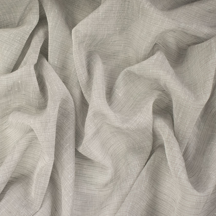 Santorini Curtaining Linen Look Glitter Sheer Fabric 300cm - Image 12