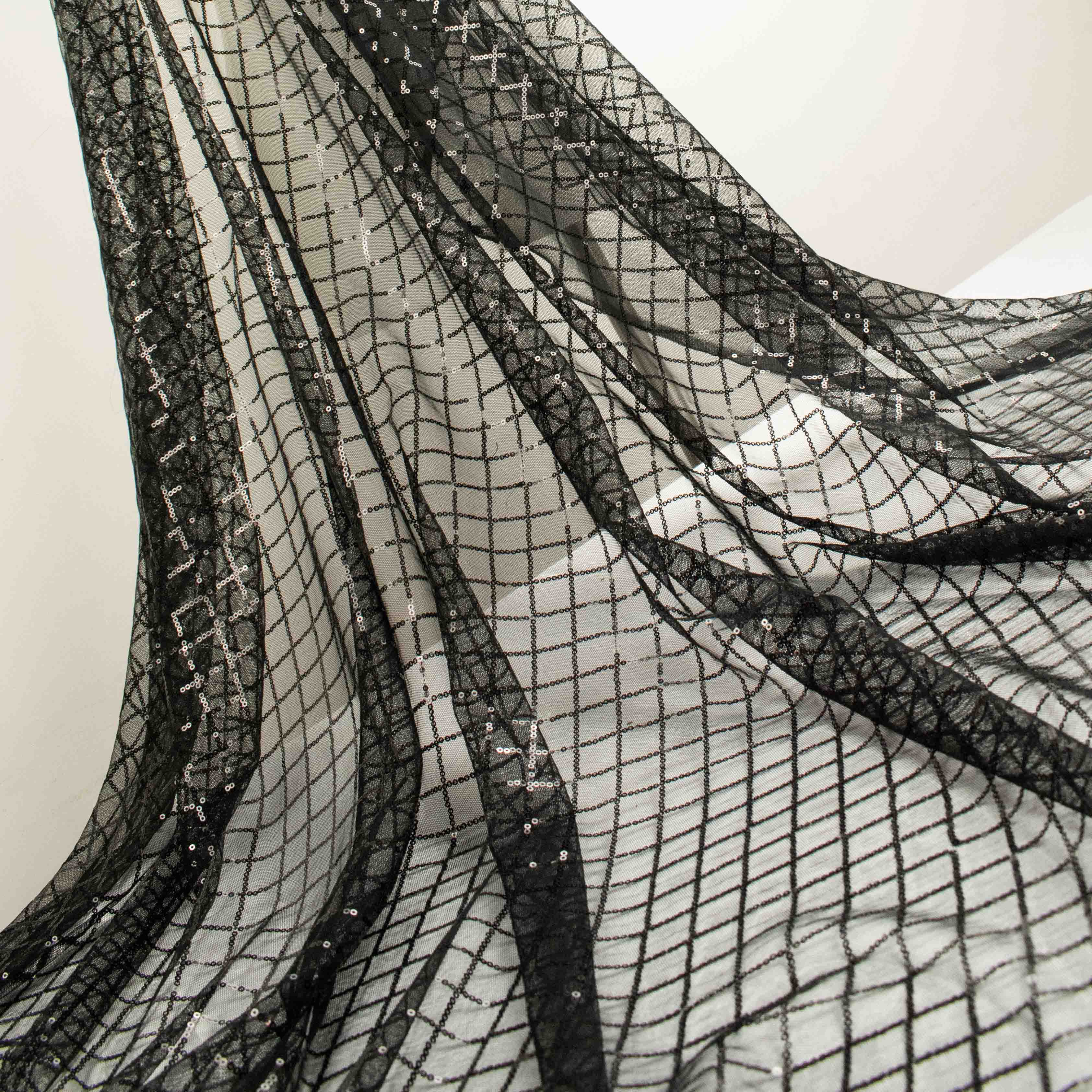 Sequin Mesh Lace Design-12 - Image 4