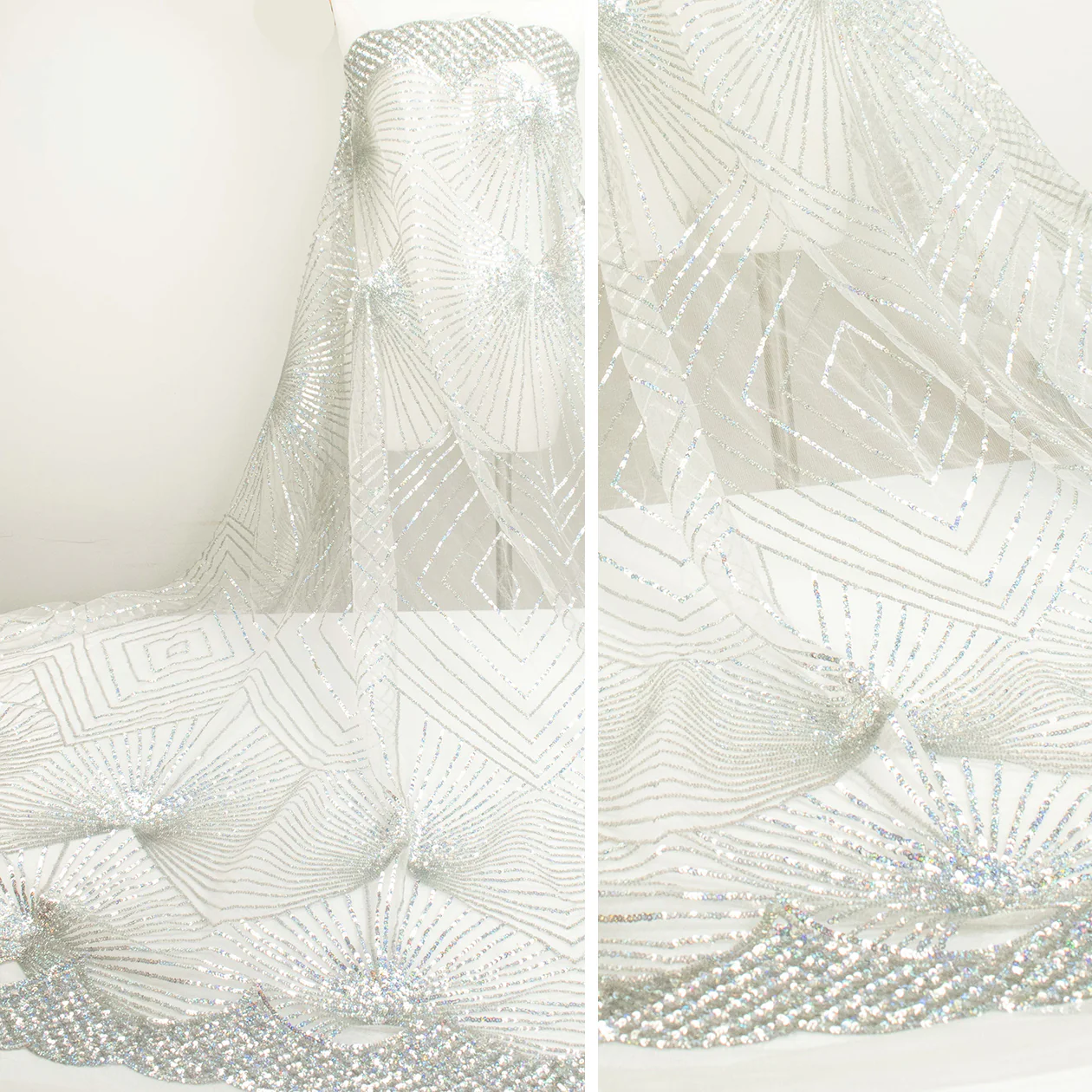 Sequin Mesh Lace Design-35