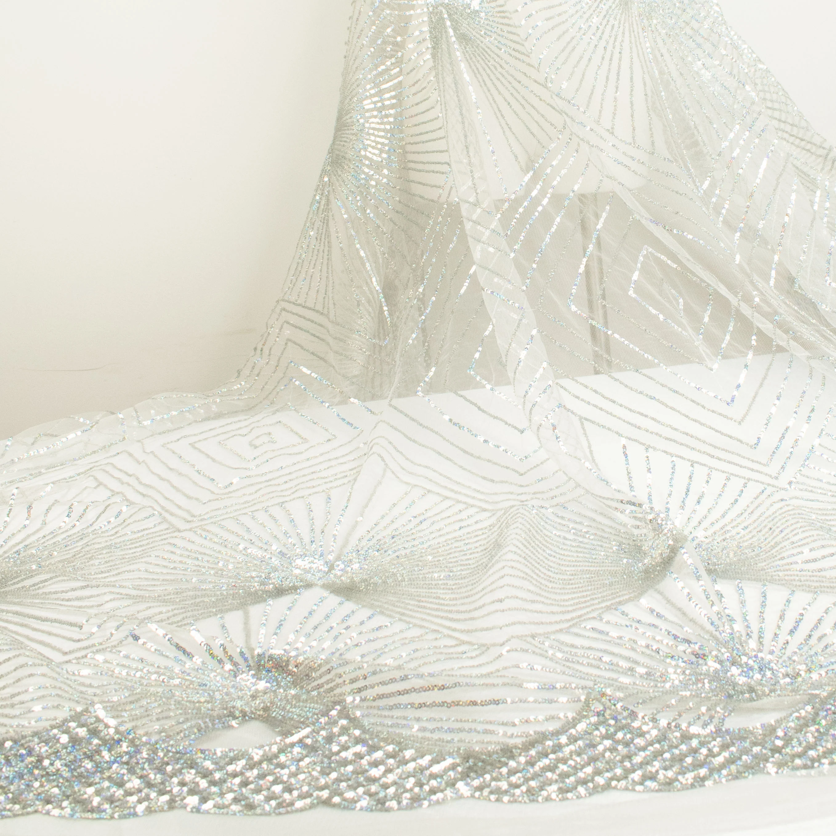 Sequin Mesh Lace Design-35 - Image 5