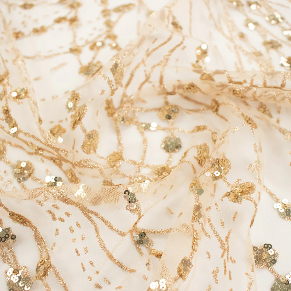 Metallic Glitter Sequin Mesh Lace - Image 8