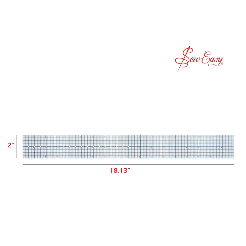 Sew Easy Circle & Scallop Ruler 18" x 2" - Image 5