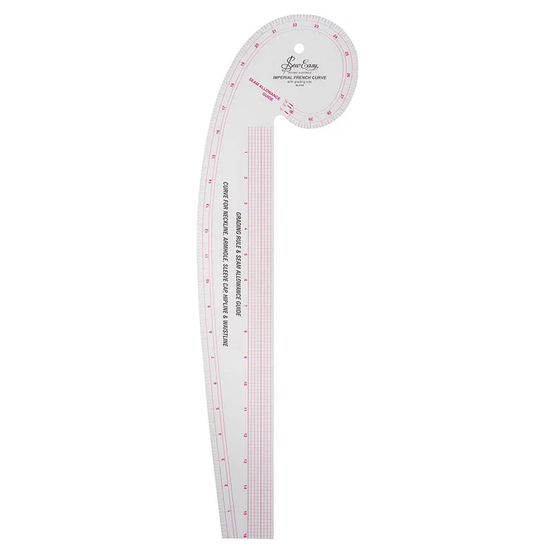 Sew Easy French Curve Pattern Making Ruler Imperial - Image 4