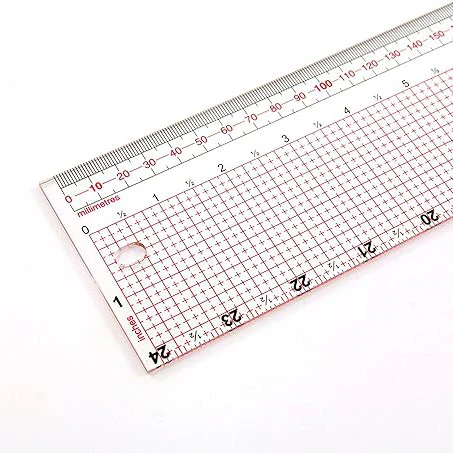 Sew Easy Imperial and Metric Designer Dressmaking Ruler 24" x 3" - Image 2