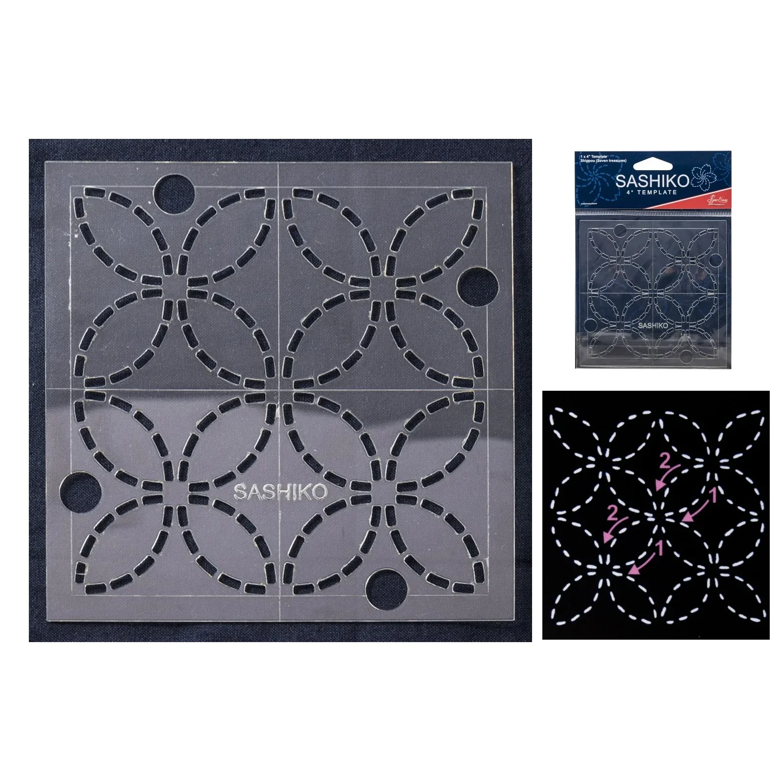 Sew Easy Japanese Sashiko Template Stencil
