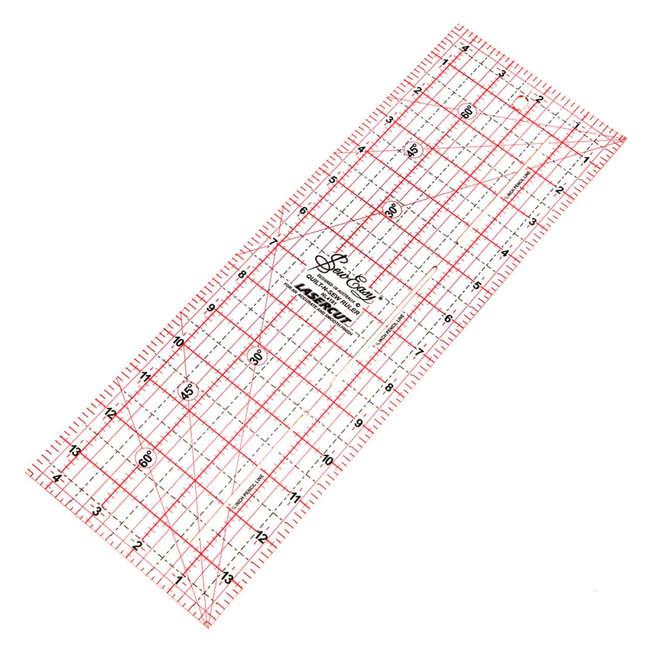 Sew Easy Quilting Patchwork Ruler 14" x 4.5" Imperial - Image 3