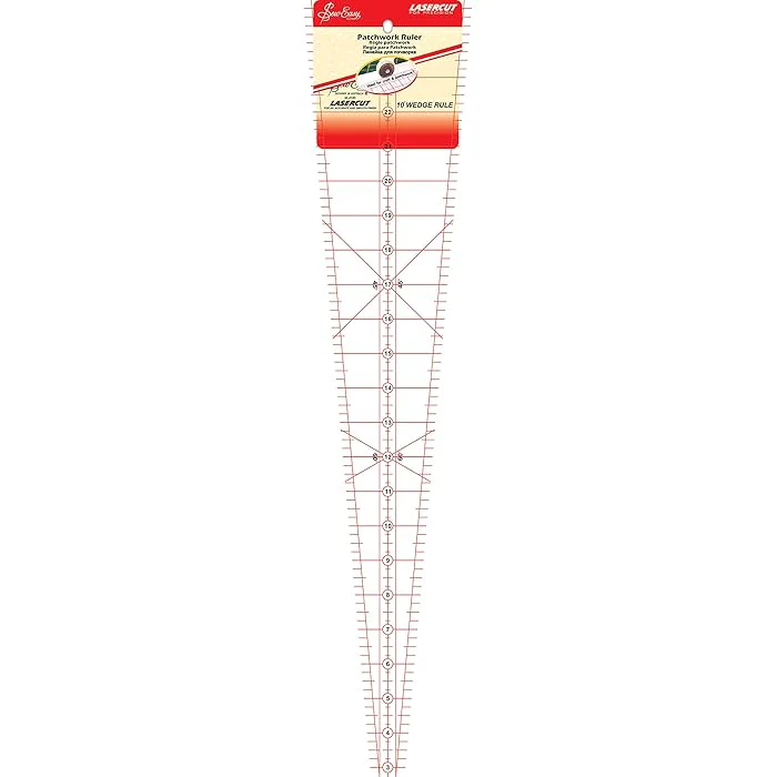 Sew Easy Triangle Wedge Ruler 10 Degree 22.5" x 5" - Image 2