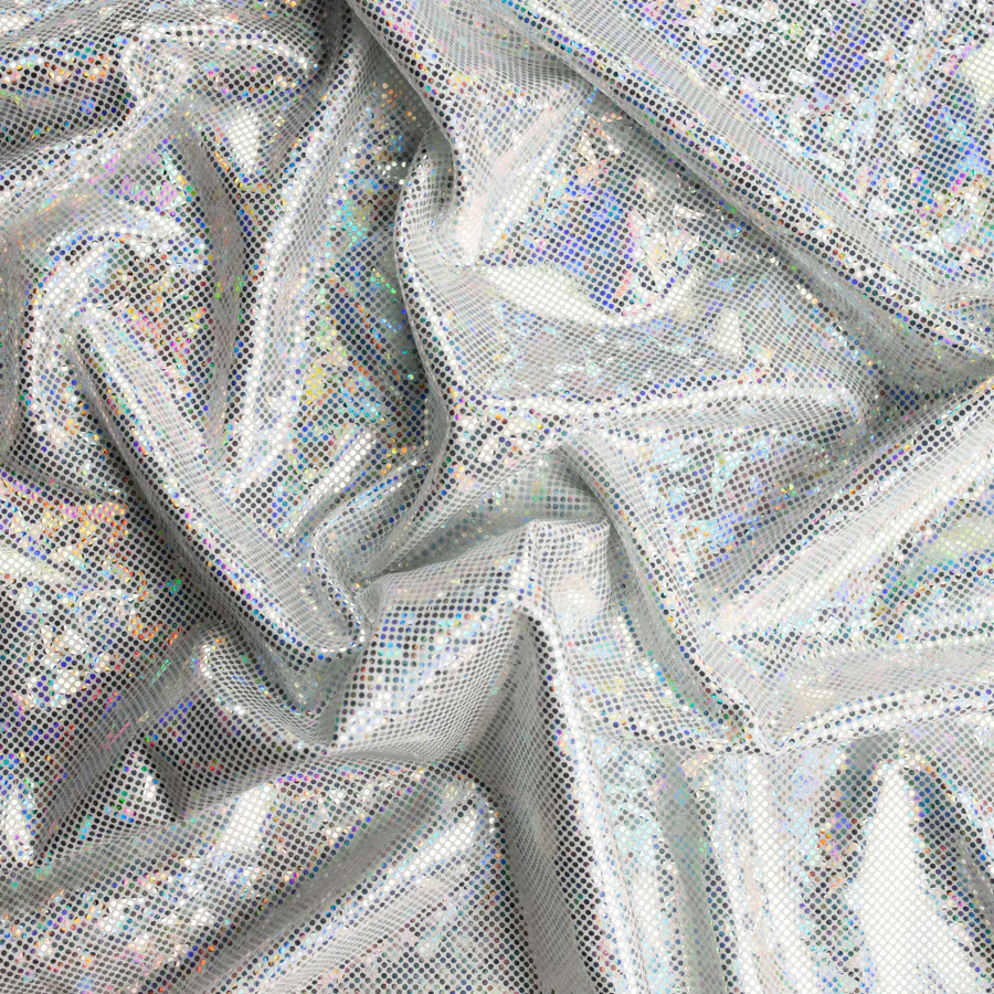 Shattered Glass Holographic Nylon Lycra - Image 15