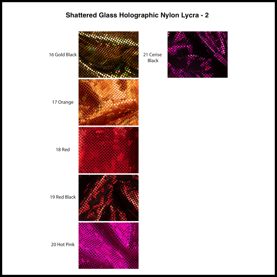 Shattered Glass Holographic Nylon Lycra - Image 3