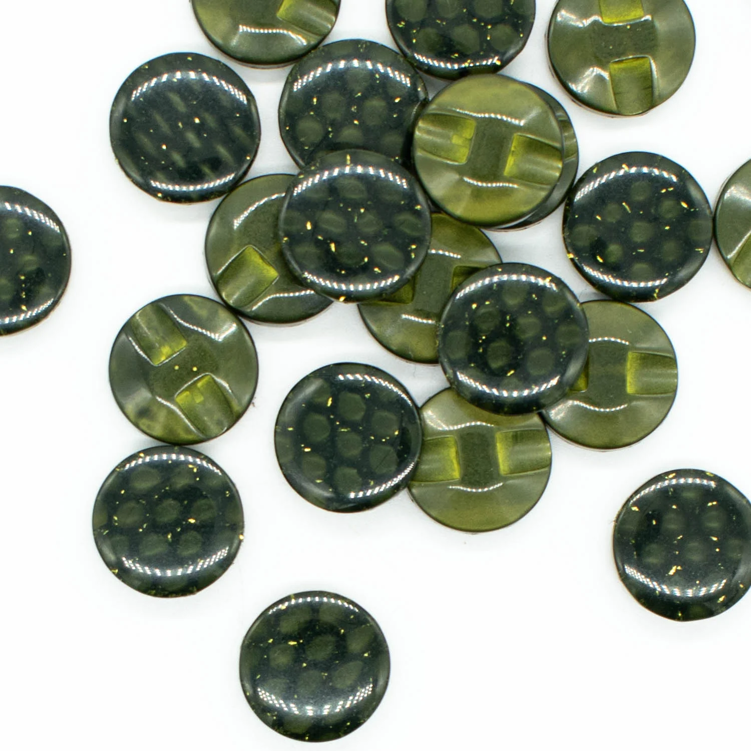 Shiny Sparkling Honeycomb Shank Button 15mm - Image 10