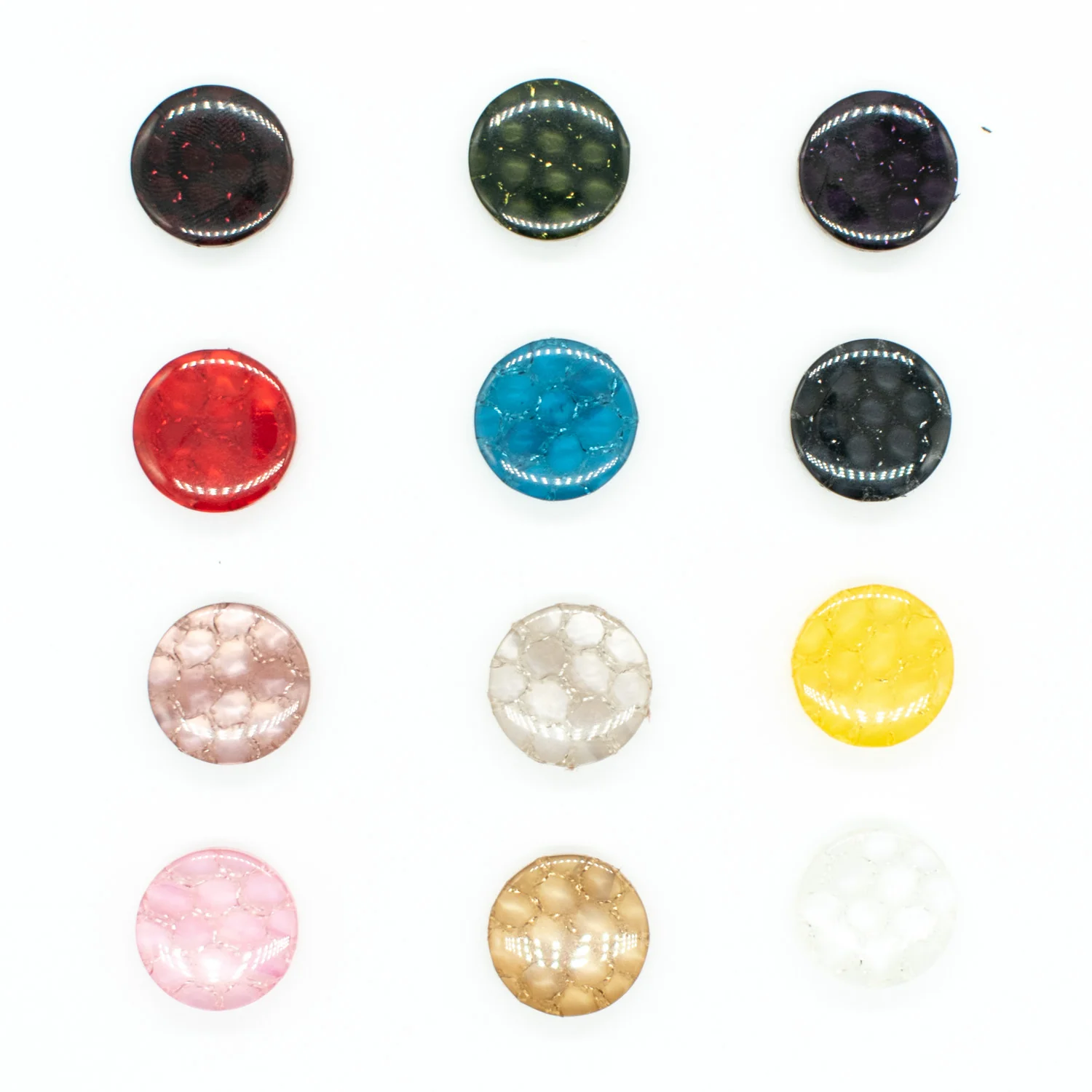 Shiny Sparkling Honeycomb Shank Button 15mm - Image 4