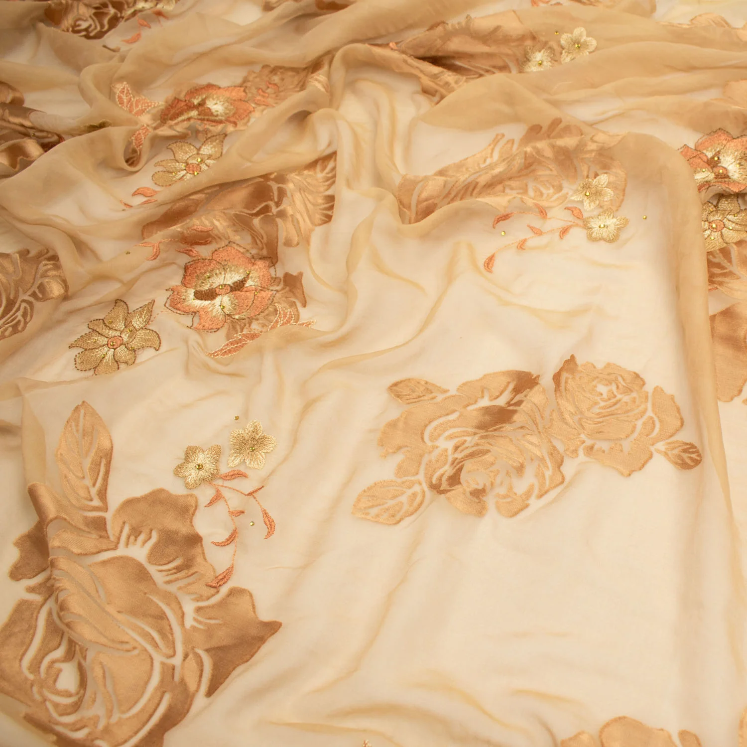 Floral Burnout Silk Chiffon - Image 8