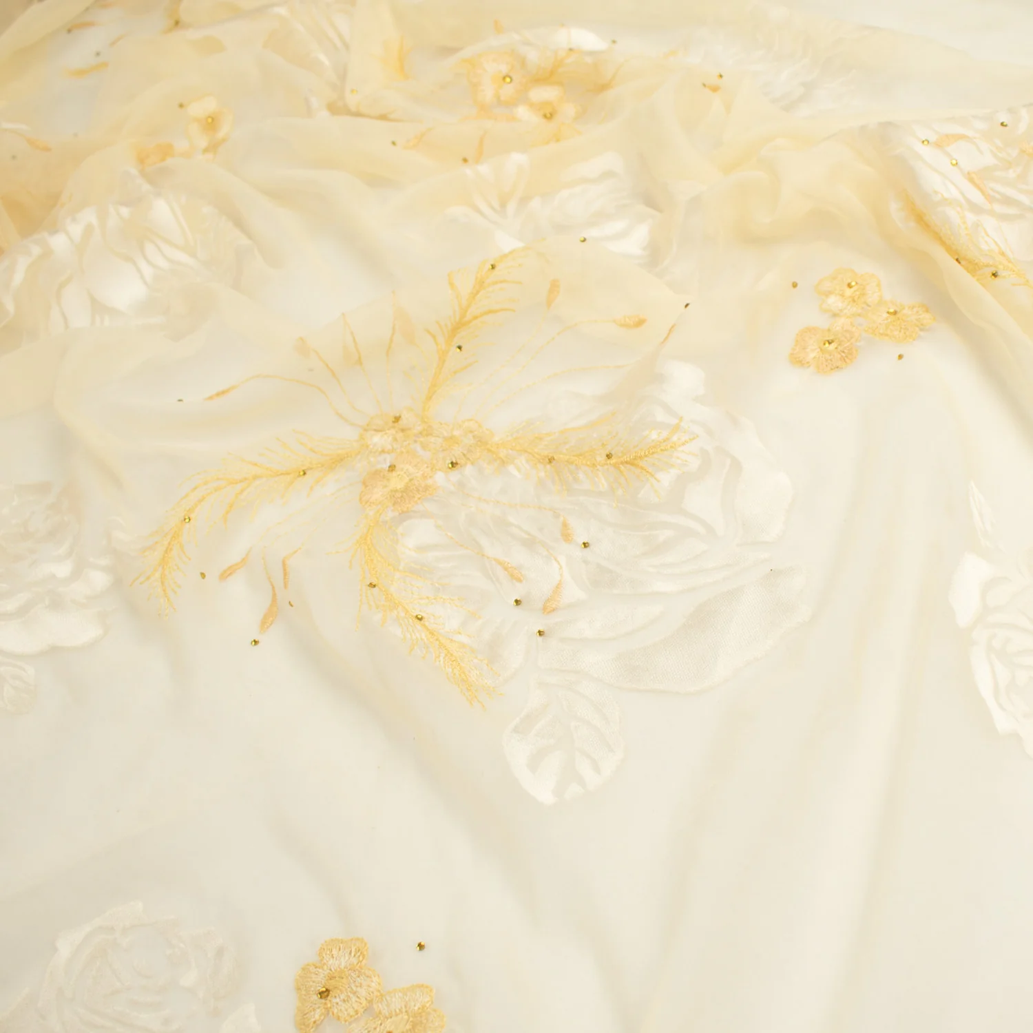 Floral Burnout Silk Chiffon - Image 9