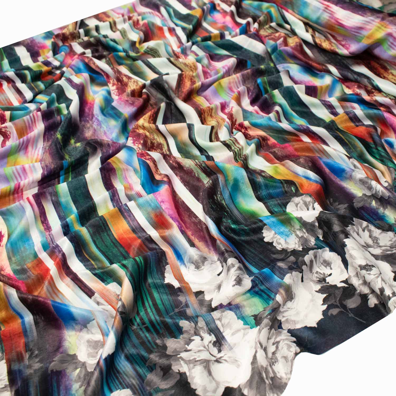 Silky Satin Sand Wash Digital Prints - Image 2
